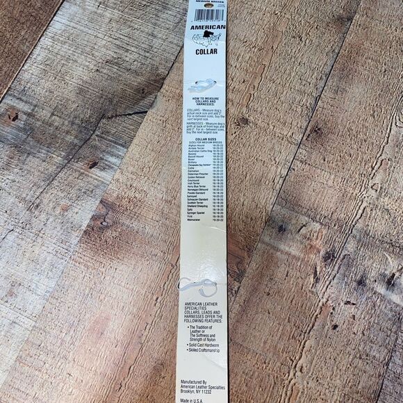 AMERICAN LEATHER Dog Collar Size 18” MADE in the USA. - Picture 5 of 6